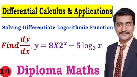 Diploma Mathematics Solving Differentiate Logarithmic Function