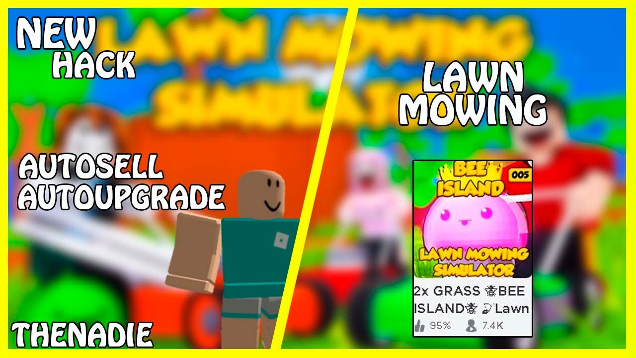 New Roblox Lawn Mowing Hack Autosell Autoupgradebag - piano hacks roblox roblox how to get free dominus 2019