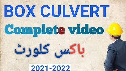 how to read Box culvert Drawing by the Knowledge Home Channel