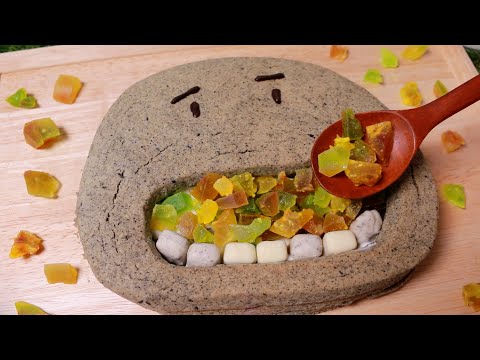 ASMR 꼬마돌 쿠키 먹으면서 소곤 소곤 이야기 🌚💗| 코하쿠토 | Eating little stone cookies & Whispering|Eng sub|日本語字幕