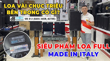 Loa dBTechnologies Vio x12 made in ITALY- Loa Karaoke đẳng cấp thế giới dành cho NHÀ GIÀU