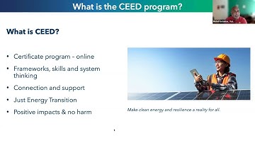 July Information Webinar - Yale Clean and Equitable Energy Development (CEED) Certificate Program