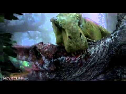 Tyrannosaurus Rex (T-Rex) vs. Spinosaurus Scene - Jurassic Park 3