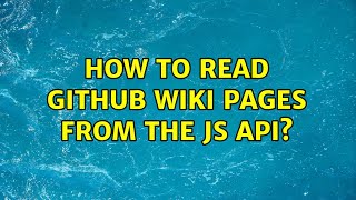 How to read github wiki pages from the JS API?