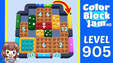 Color Block Jam Level 905 Solution Walkthrough