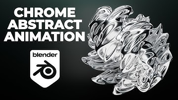 Chrome abstract animation in Blender