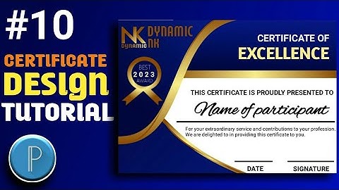 #10 CERTIFICATE DESIGN ll Pixellab ll Tutorial ll NK DYNAMIC ll