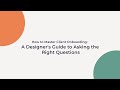 How to master client onboarding a designers guide to asking the right questions  4