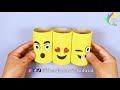 Ideia maravilhosa com rolos de papel - DIY EMOJI COM RECICLAGEM