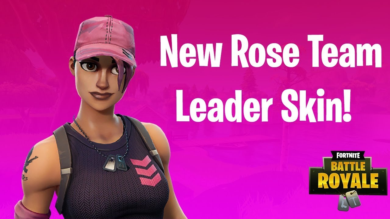 *NEW* ROSE TEAM LEADER Skin Gameplay! Fortnite Battle Royale YouTube