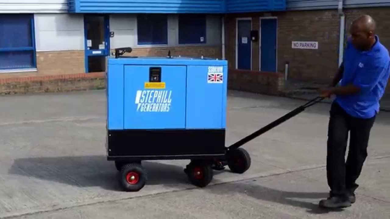 Stephill SSDK10W 10kVA Ultra silent generator -- highly manoeuvrable