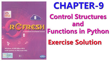 Ch-9 l Control Structures and Functions in Python l Refresh (Rise Series) Navneet l Std-8th