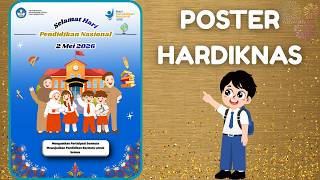 Cara Membuat Poster Hari Pendidikan Nasional di Canva Menggunakan HP | Poster Hardiknas Tahun 2026