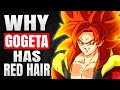 Why gogeta has red hair