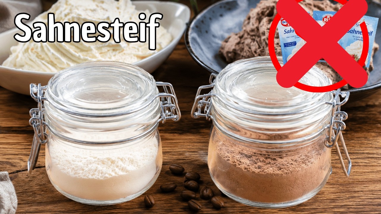 Thumbnail: Sahnesteif selber machen ohne E-Nummern 😘 Omas Rezept mit nur 2 Zutaten #325