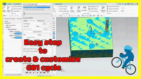 NX CAM G81 cycle create & customize tutorial_#RKCADCAM