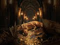 Dragon counting his gold in his sleep #shorts #relaxingmusic #lordoftherings #studymusic #sleepmusic