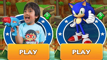 Tag With Ryan Vs Sonic Dash - Gameplay Walkthrough (iOS,Android)