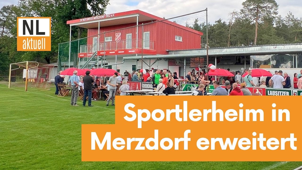 Cottbus | Anbau für Sportlerheim in Merzdorf eingeweiht, Ausblick auf weiteres Bauvorhaben