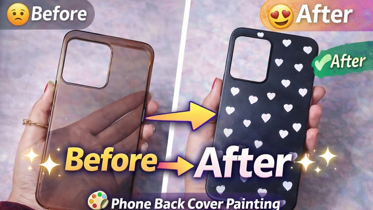 Phone Back Cover Painting Tutorial Bangla 🎨 | Easy DIY Phone Case Design for Beginners 