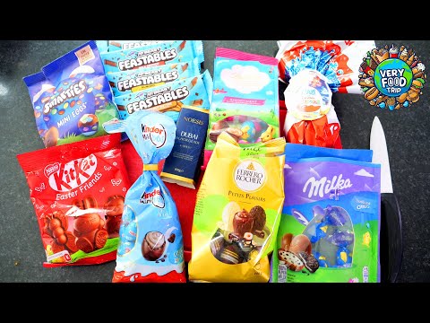 What Are These Easter Chocolates Worth? Feastables Dubai Chocolate Kinder Lindt Milka Ferrero Kit...