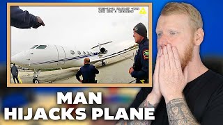 Man Attempts to Hijack Plane After Crashing Through Airport Gate | OFFICE BLOKES REACT!!