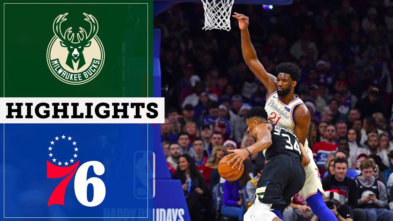 Sixers Vs Bucks December 25 2019 Highlights And Sound Nbc Sports Philadelphia Youtube