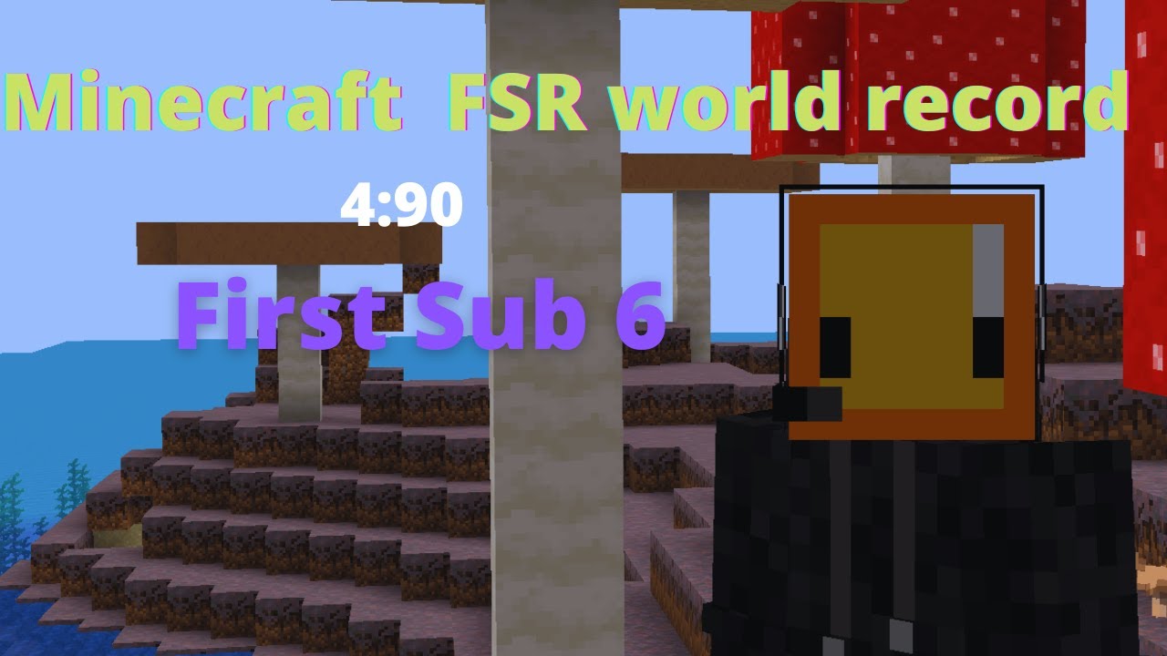 Minecraft 1.16 FSR speedrun world record - YouTube