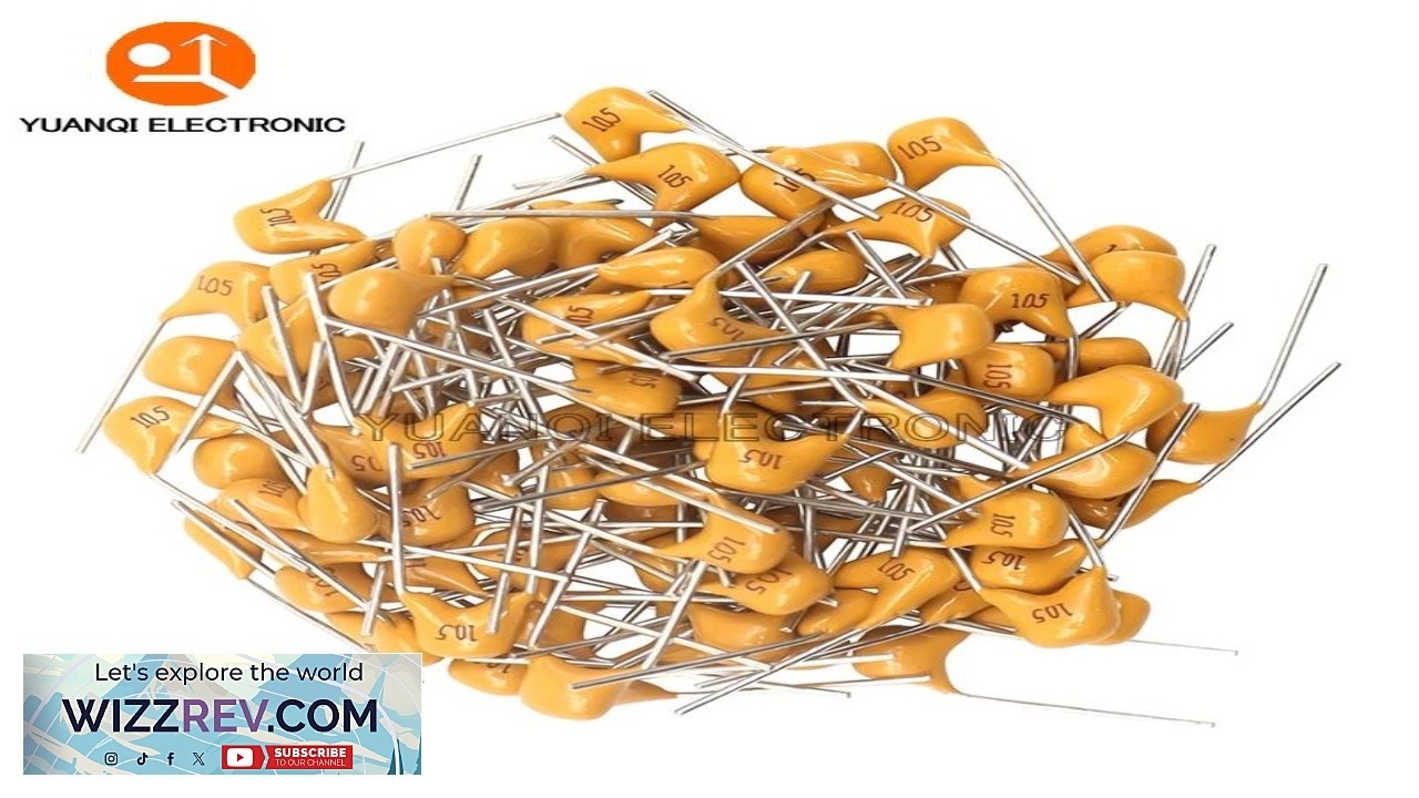 100pcs Monolithic Ceramic Capacitor 50V 10PF 47PF 100PF 2.2nF 4.7nF 10nF 100nF