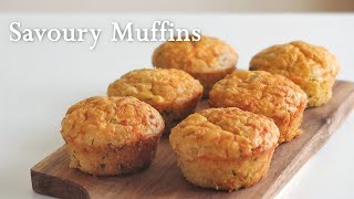 Quick Savoury Muffins | Perfect for lunch box and breakfast