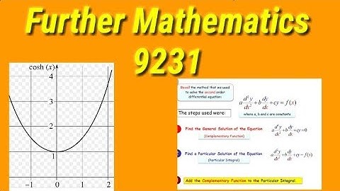 Introduction to Further Mathematics 9231