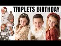 The triplets fifth birt.ay celebration happy birt.ay reese royal  wren