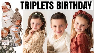 The Triplets FIFTH BIRTHDAY Celebration!! Happy Birthday Reese, Royal, & Wren!