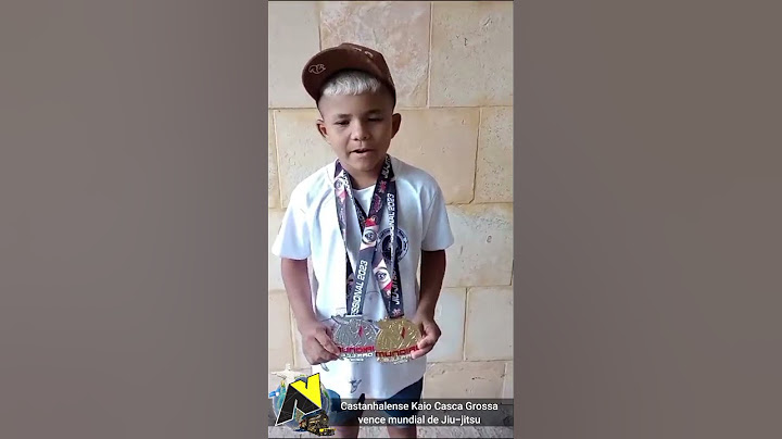 Pequeno Kaio Casca Grossa conquistou o titulo do mundial de jiu jitsu