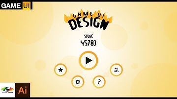 Adobe Illustrator Creating Easy Game Menus UI Design + Buttons (Mobile Game Menu)