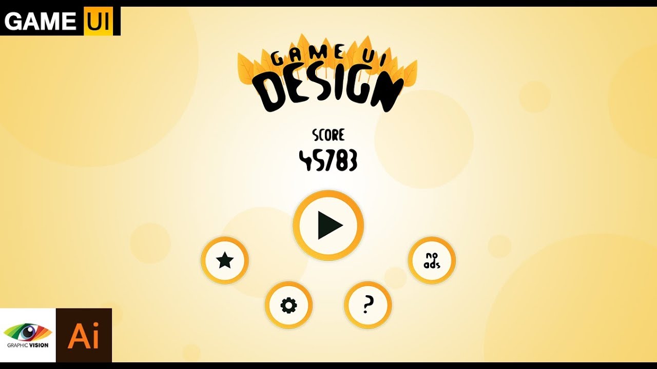 Adobe Illustrator Creating Easy Game Menus UI Design Buttons Mobile adobe-illustrator-creating-easy-game-menus-ui-design-buttons-mobile