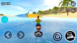 Kids Water Surfer Motorbike Racing - Beach Driving Android Gameplay screenshot 5