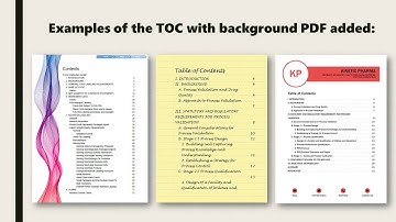 Creating a Table of Contents from PDF Bookmarks with AutoBookmark