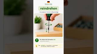 German Opposite Verbs 🇩🇪 | reindrehen ↔ rausdrehen
