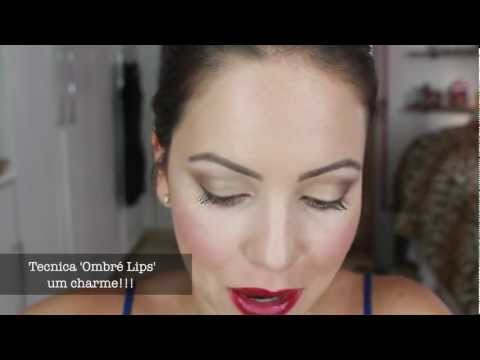 Maquiagem para Levantar o Olhar e Ombré Lips | Festas e Fim de Ano