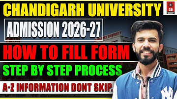 How to Fill Chandigarh University Admission form 2026_27| *CUCET 2026* free Form Filling Process...