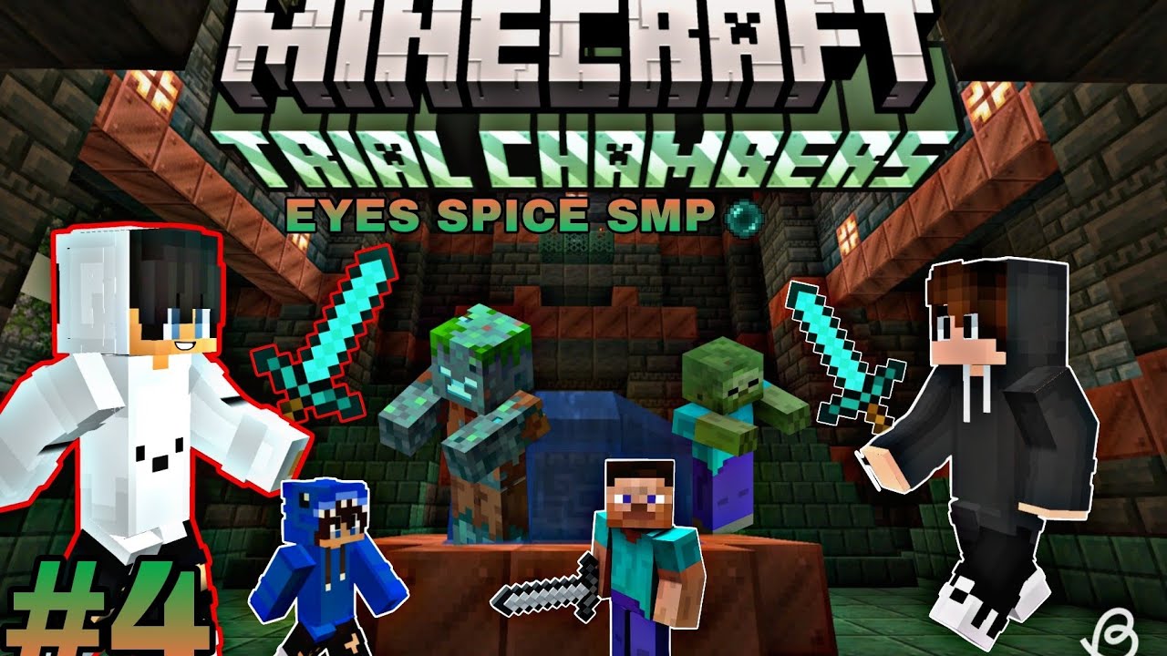 We Went To Trial Chamber In EYES SPICE SMP ❤️🌎⚔️ Minecraft