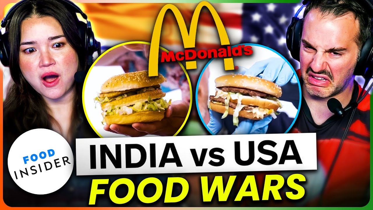 U.S. vs Indian McDonalds REACTION! | Insider Food