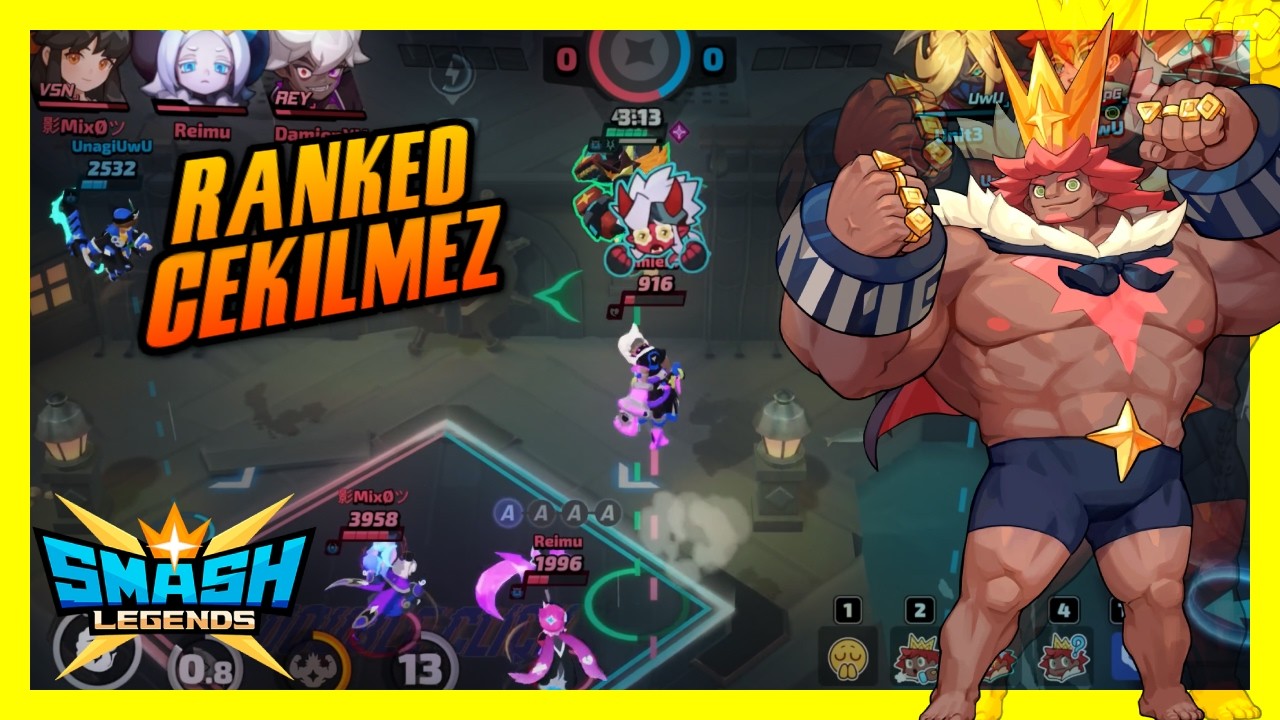 Kaiser ile Ranked ÇEKILMEZ... | Smash Legends Gameplay Türkçe