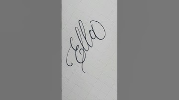 Calligraphy #handwriting #lettering #writing #signature #art #shortvideo ☆Ella☆