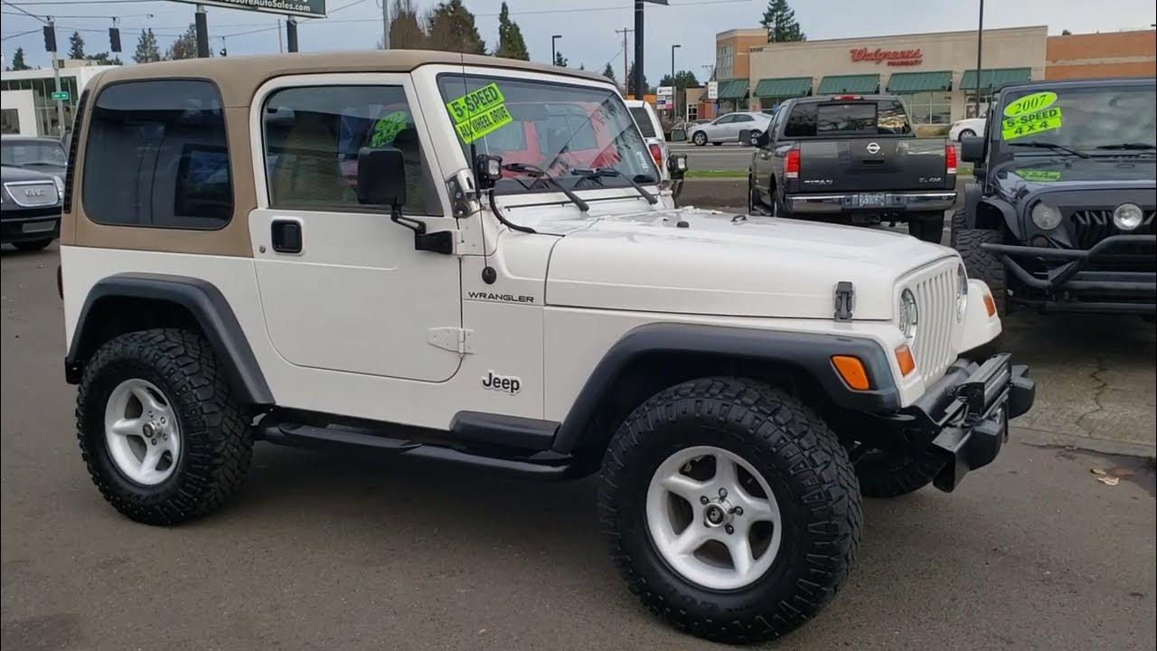 1999 JEEP WRANGLER  LITER MANUAL 2 DOOR HARD TOP. TJ #FraziersFriends -  YouTube