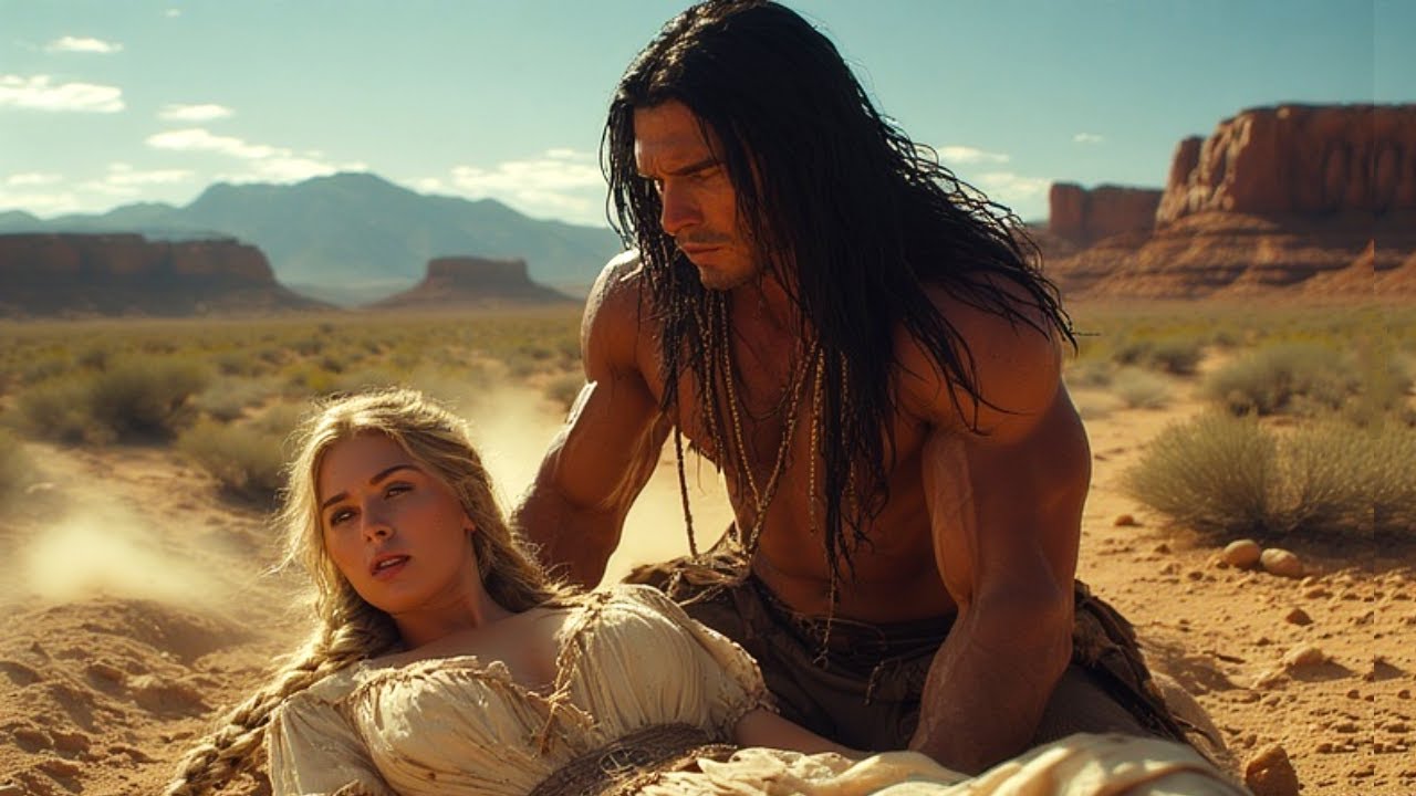 EL DESIERTO BORRÓ SU MENTE   PERO UN APACHE SOLITARIO LA ENCONTRÓ Y GUARDABA