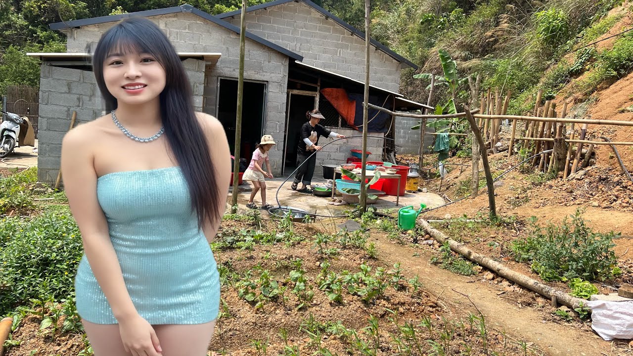 Today I helped my single mother chop wood and tidy up the garden. - YouTube