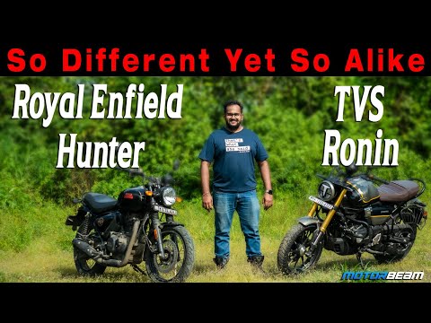 Royal Enfield Hunter 350 vs TVS Ronin 225 - So Different Yet Still Alike? | MotorBeam