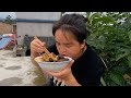 为躲避儿子的骚扰，苗大姐屋顶上吃饭，阳了未好只能带娃煮饭 Sister Miao ran to the roof to eat in order to avoid her son